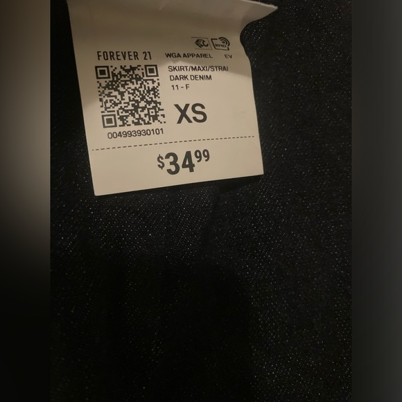 Denim Maxi Skirt - Picture 4 of 4